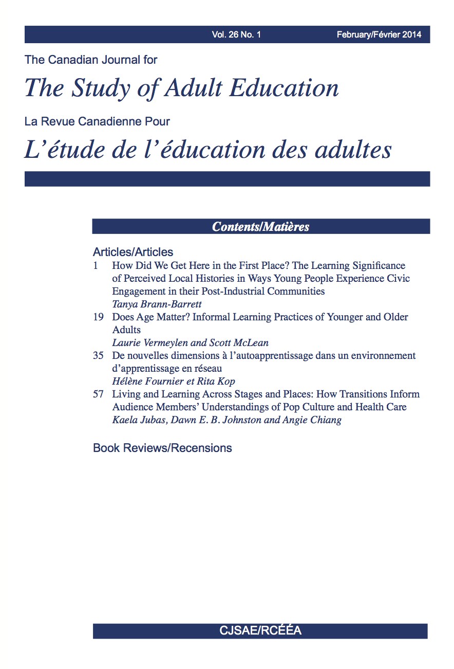 Vol. 25 No. 1 (2012): The Entwinement of Learning and Social Structures